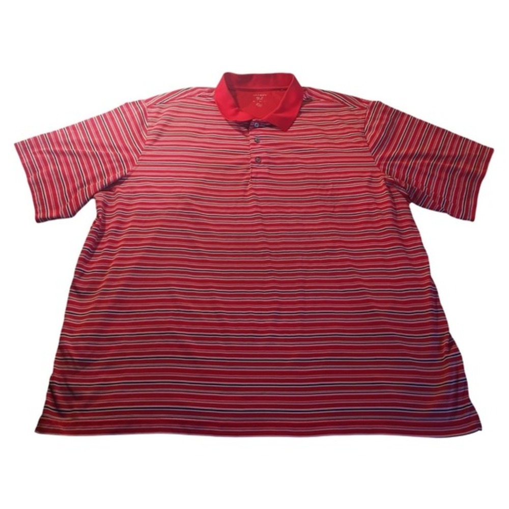George Performance Golf Polo Shirt 3XL Striped Stretch Quick Dry‎ Athleisure
